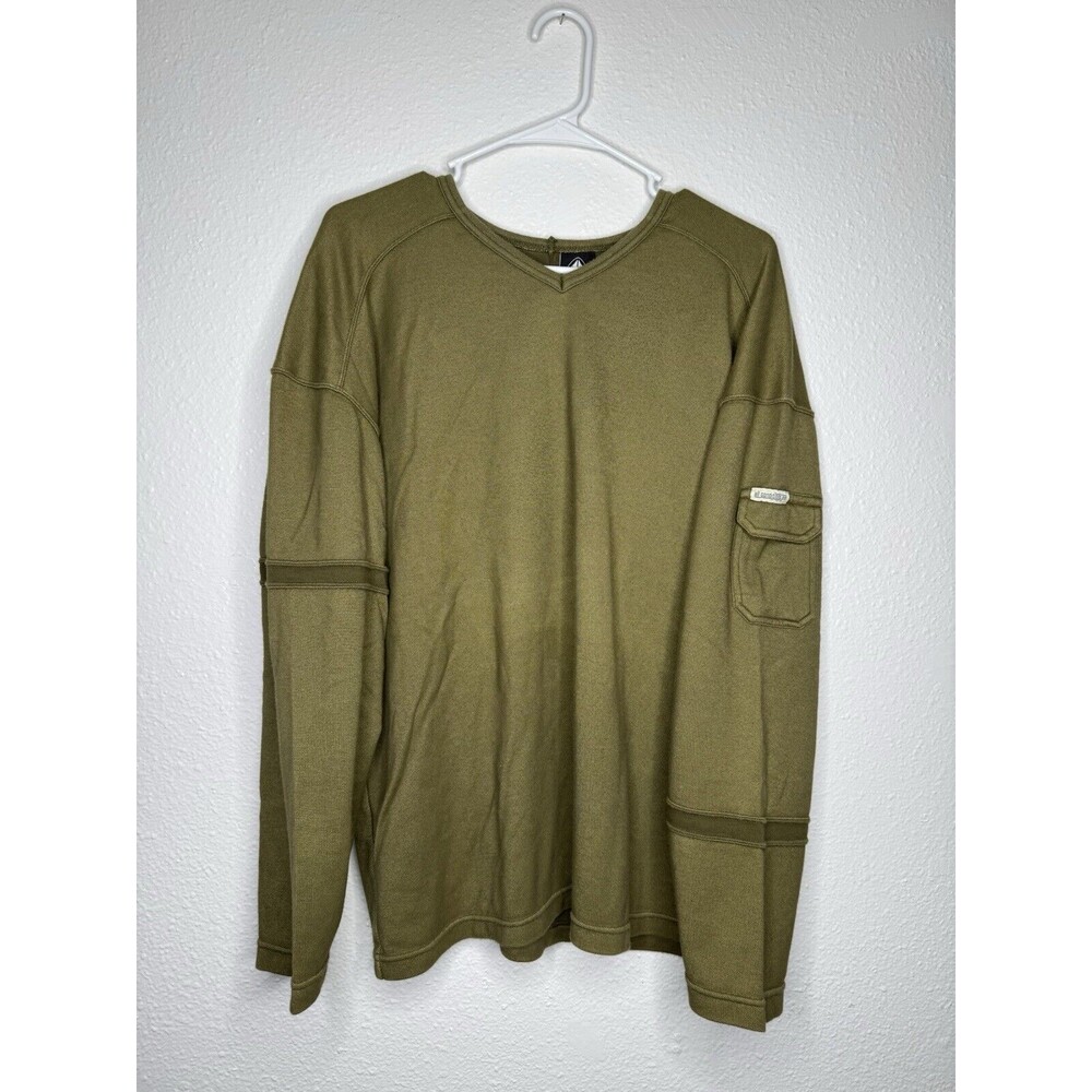 VTG Nike ACG Men's Olive Green Sleeve Pocket Sweatshirt - XL Gorpcore Outdoors